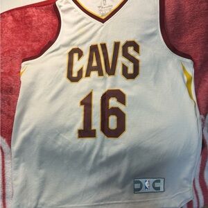 NBA Cavs Jersey - White and Maroon